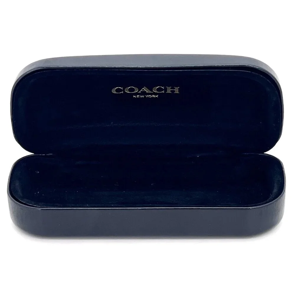 Coach New York Black Hard Shell Clamshell Eyeglass Sunglass Case - Picture 3 of 11